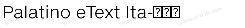 Palatino eText Ita字体转换 Palatino eText Ita字体转换